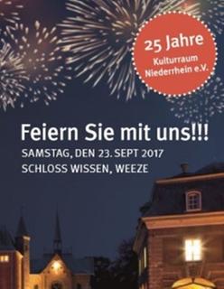 Plakat zu 25 Jahre Kulturraum Niederrhein