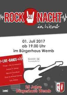 Plakat Rock-Nacht in Wemb