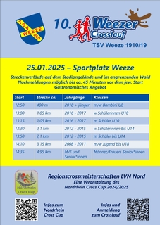 Flyer 10. Weezer Crosslauf