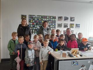 Vorschulkinder besuchen Bürgermeister Georg Koenen