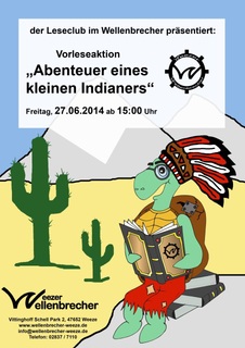 „Vorlesezelt“ im Weezer Wellenbrecher - Leseclub präsentiert die „Abenteuer eines kleinen Indianers“ 