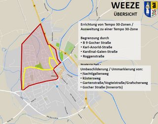 30er Zone in Weeze