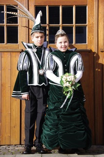 Das amtierende Weezer Kinderprinzenpaar Prinz Justin I. (ul Haq) & Prinzessin Michellle II. (Esser)