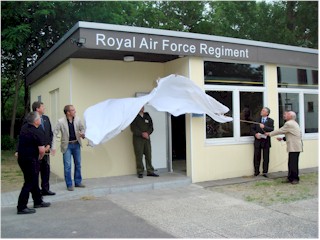 Royal Air Force Regiment Ausstellungsraum offiziell eröffnet