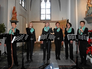 Singgruppe Motus in der Pfarrkirche Sankt Cyriakus