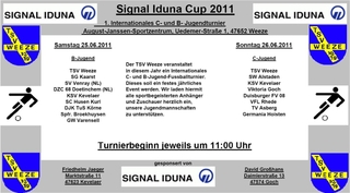 Plakat für den Signal-Iduna-Cup am 25. und 26. Juni 2011