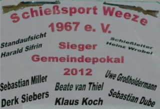 Schießsport Weeze 1967 e. V. räumte Pokale ab!