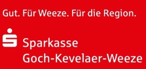 Logo der Sparkasse Goch - Kevelaer - Weeze 'Gut. Für Weeze. Für die Region'