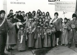 Small 'Franciscan monks from Assisi' participated in the 1983 children’s carnival parade.