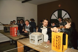 Wemb’s clubs and groups, as well as members of the Sebastianus Shooting Club, use the building regularly. Photograph from about 1990, Jan Derksen (Wemb)
