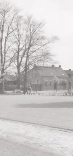 Park 'Alter Friedhof' (old cemetery), view from the north-west, around 1960