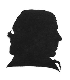 Johann Christian Gottlob Ludwig Krafft(1784-1845) was a preacher in Weeze from 1808 to 1817. Paper-cutting of the head.