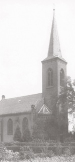 Evangelische Kirche, Ansicht von Nordwesten vor 1939.