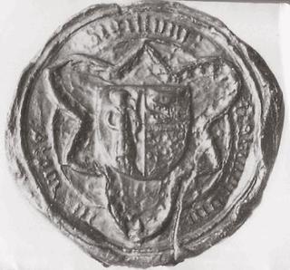 Siegel des Schöffengerichts Weeze, das von 1446 bis 1630 in Gebrauch war.