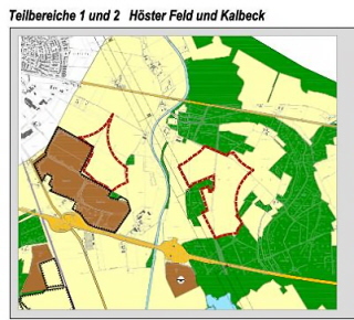 31. Änderung des Flächennutzungsplans der Gemeinde Weeze - Teilbereiche 1 und 2 Höster Feld und Kalbeck