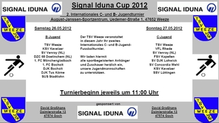 Plakat zum Signal-Iduna-Cup des TSV Weeze 2012