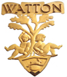 Wappen der Partnerstadt Watton