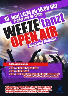 Plakat Weeze tanz Open Air