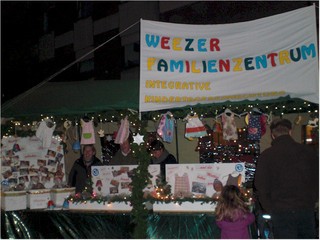 Das Weezer Familienzentrum WeeFa auf dem Weezer Weihnachtsmarkt