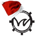 Weihnachtliches Logo vom Weezer Wellenbrecher