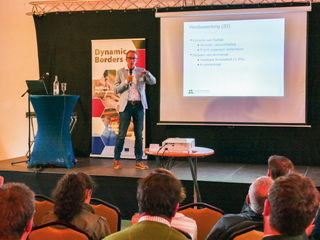 Wim van Dijk von der Universität Wageningen präsentierte Projekte, die die Güllebehandlung nachhaltig verbessern sollen